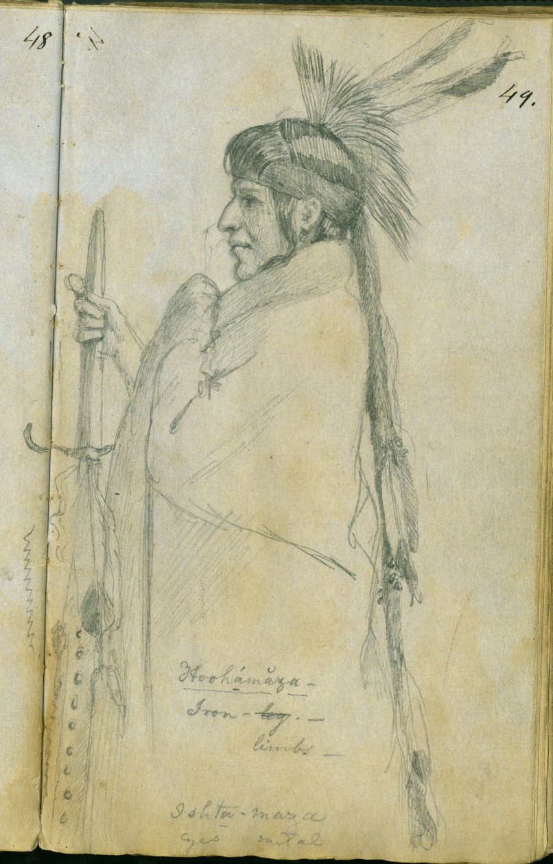 Hoohamaza, ou Jambe de Fer, 1851 - Frank Blackwell Mayer