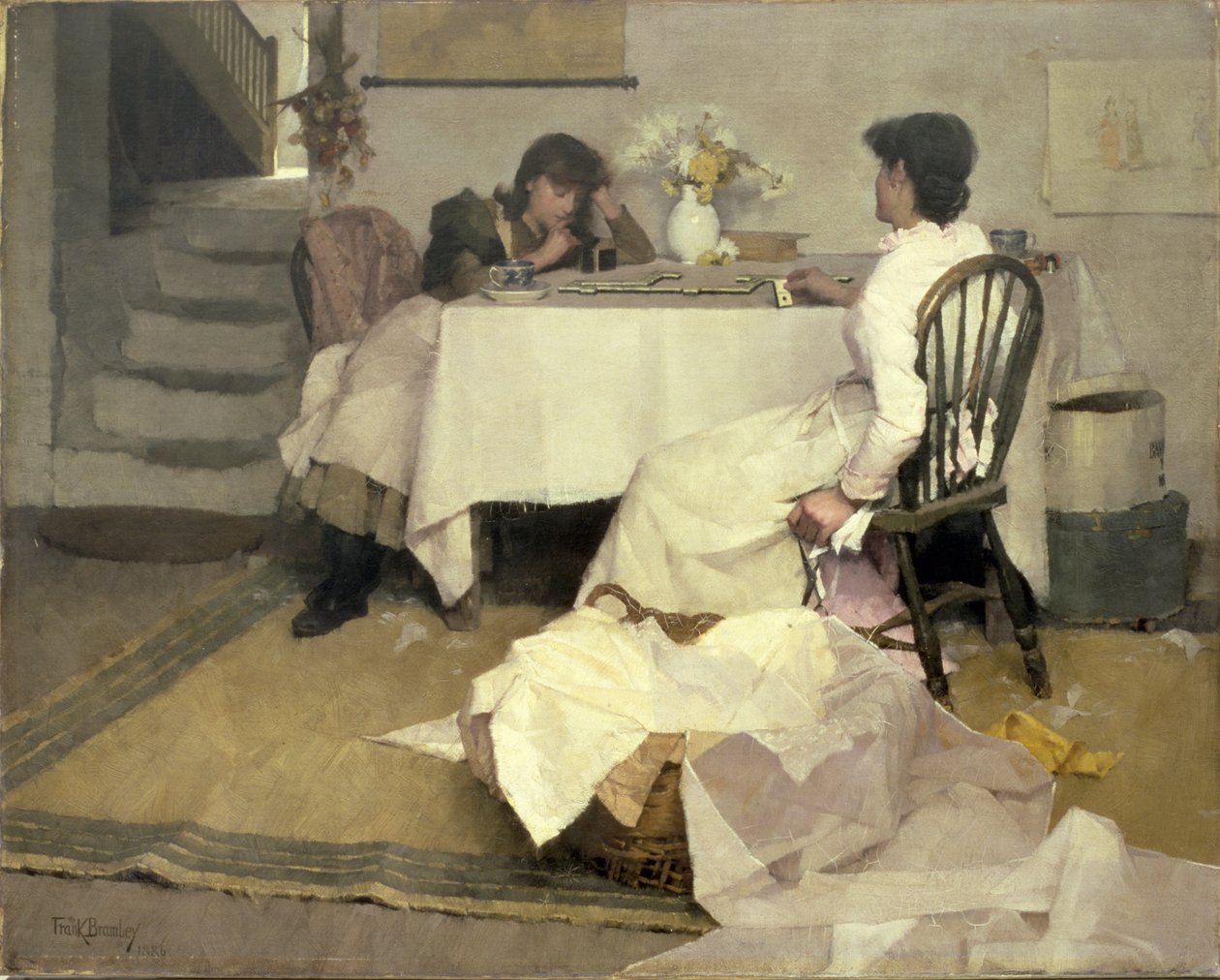 Domino!, 1886 - Frank Bramley