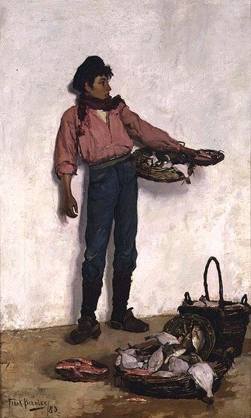 Garçon pêcheur napolitain, c.1883 - Frank Bramley
