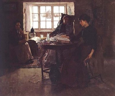 La maison du pêcheur - Frank Bramley