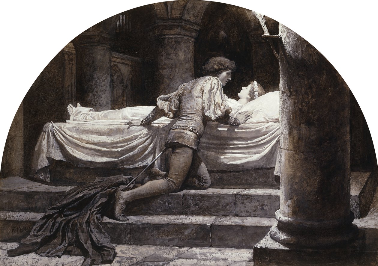 Scènes de Roméo et Juliette : Le tombeau - Frank Dicksee