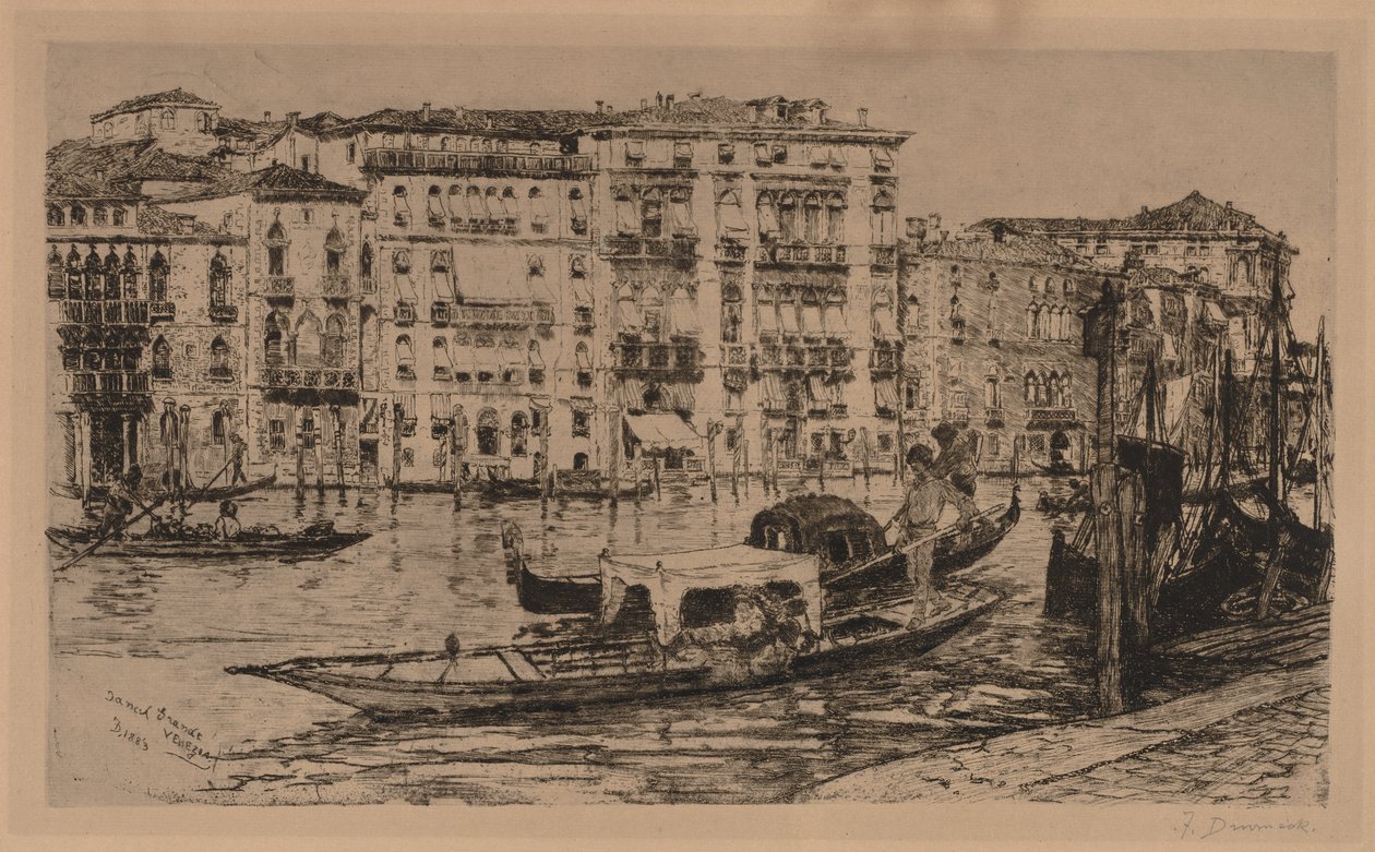 Grand Canal, Venise - Frank Duveneck