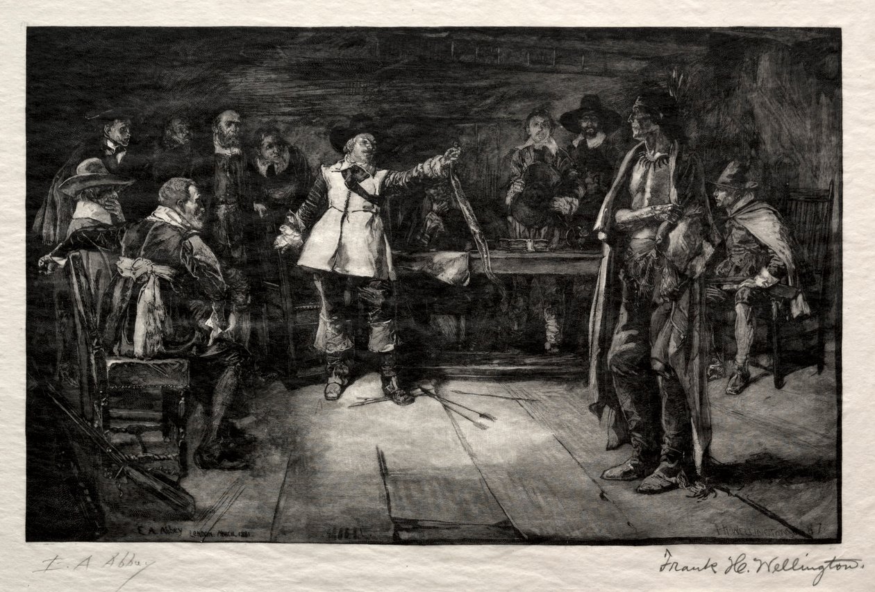 Le défi de Miles Standish, 1887 - Frank H. Wellington