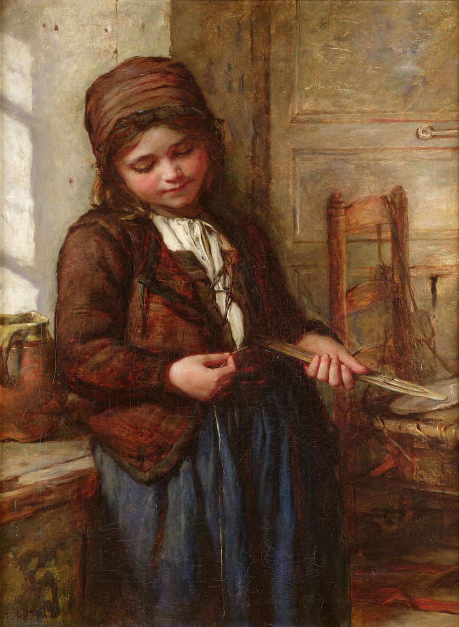 Une fille de pêcheur de Boulogne, 1866 - Frank Holl