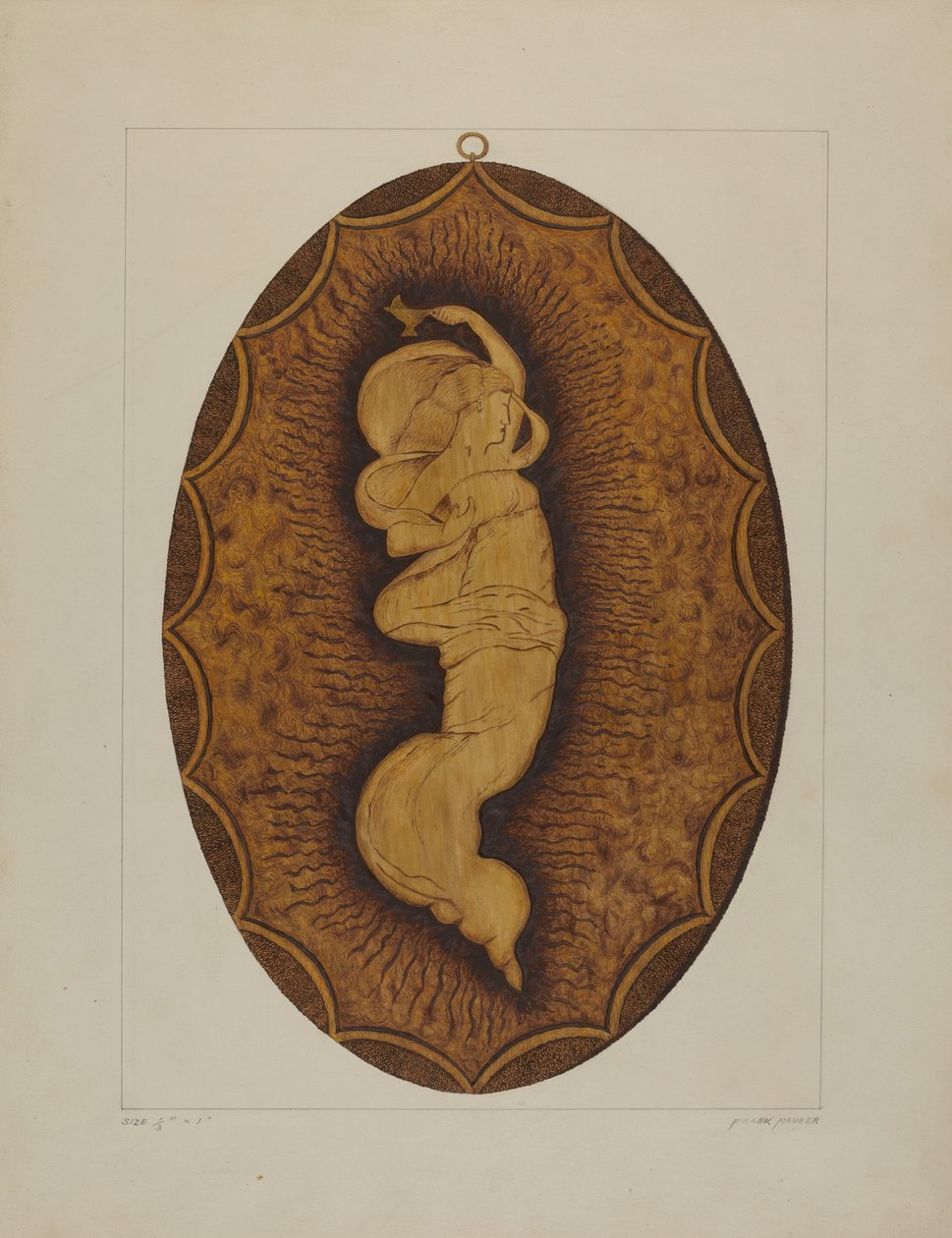 Plaque brûlée - Frank Maurer