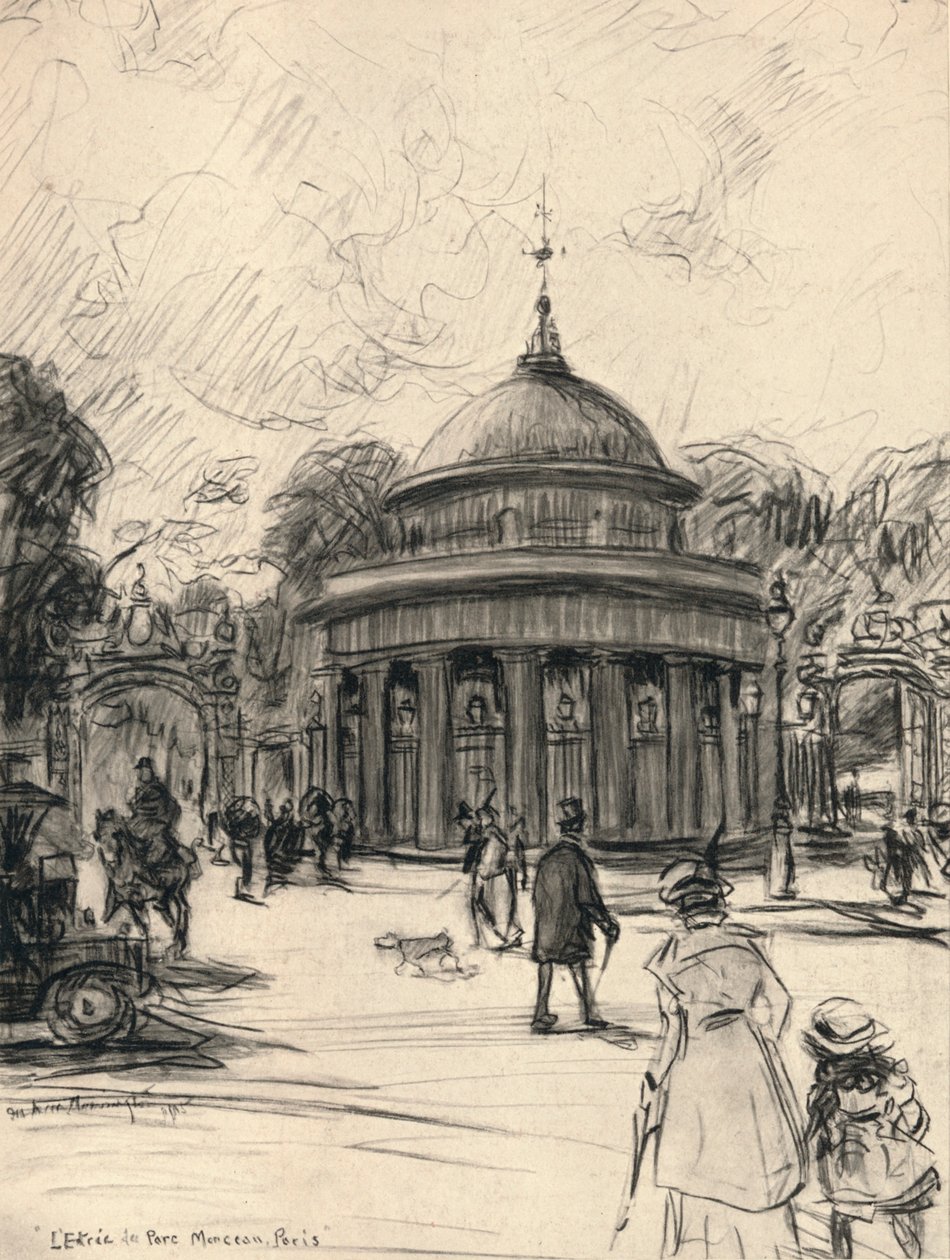Entrée du parc Monceau, 1915 - Frank Milton Armington