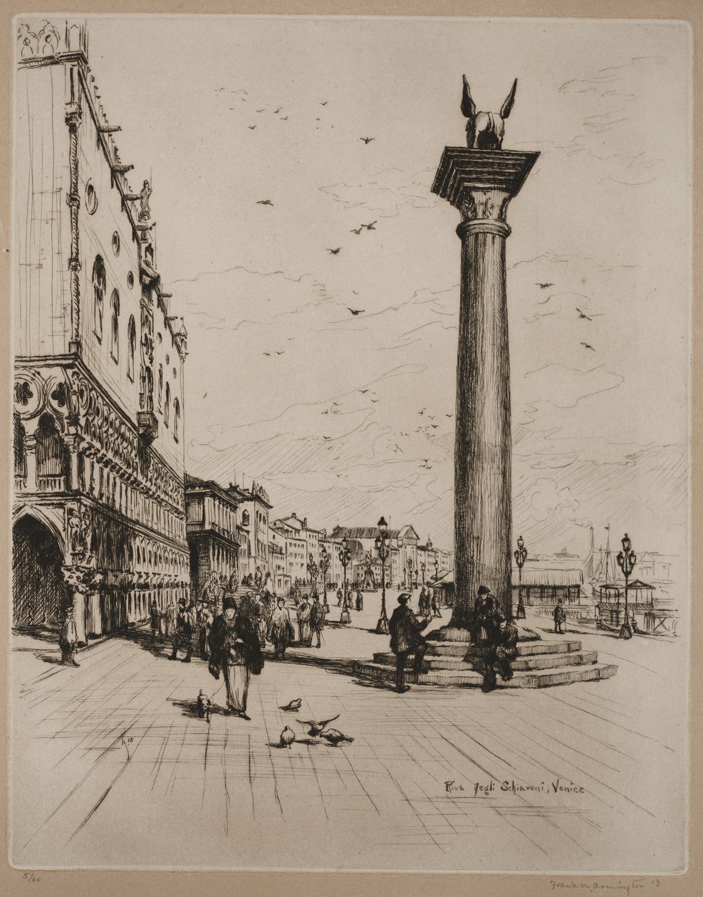 Riva Schiavone, Venise - Frank Milton Armington