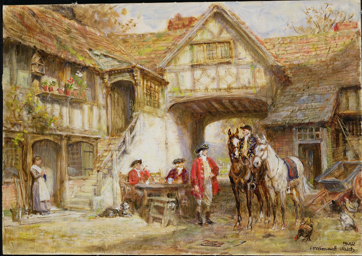 Auberge de bord de route - Frank Moss Bennett