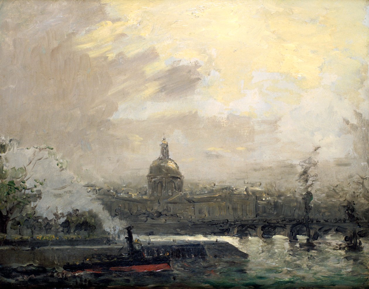 La Seine, quai de Conti, XIXe siècle - Frank Myers Boggs