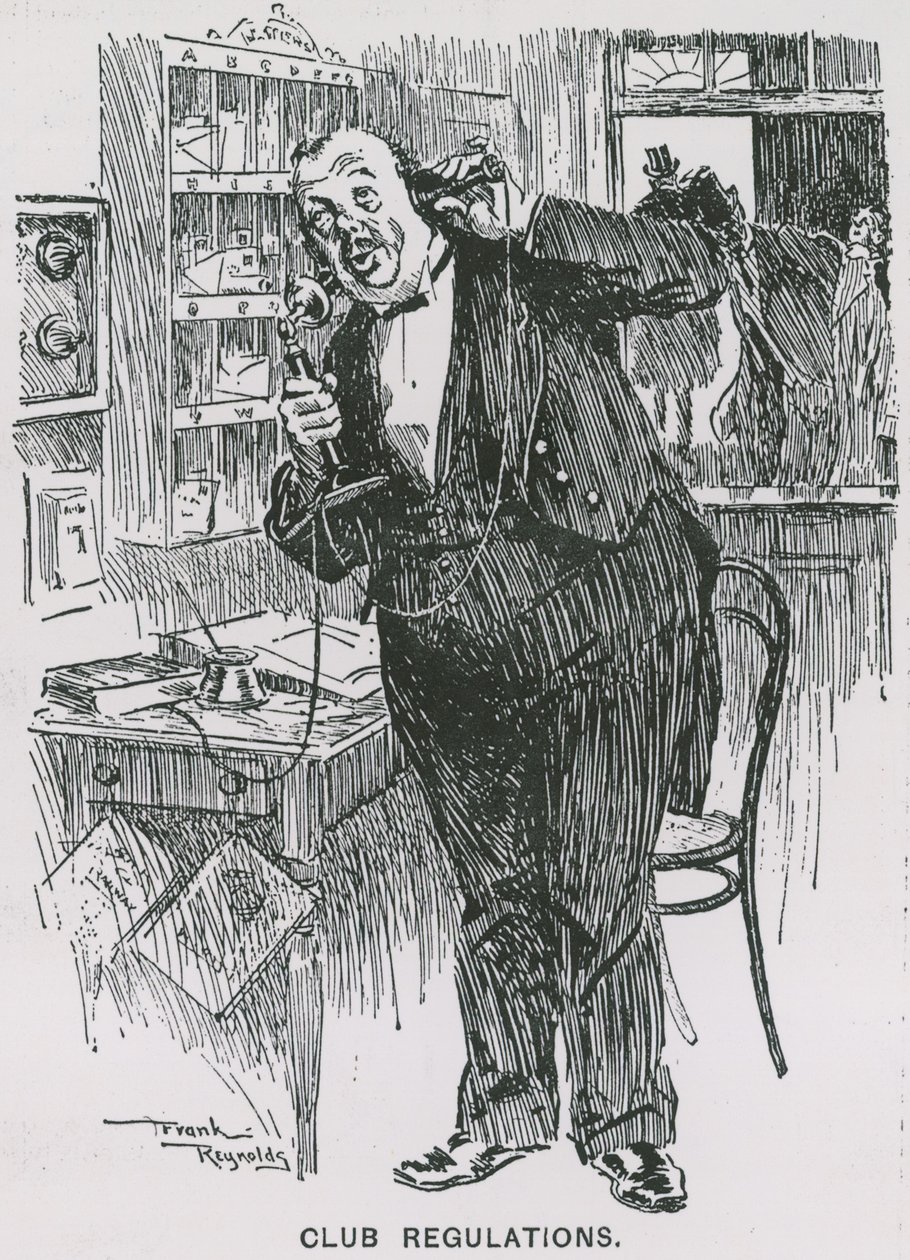 Règlement du club (gravure) - Frank Reynolds