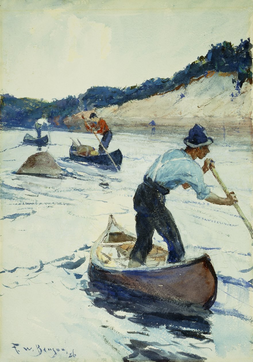 Canoë - Frank Weston Benson