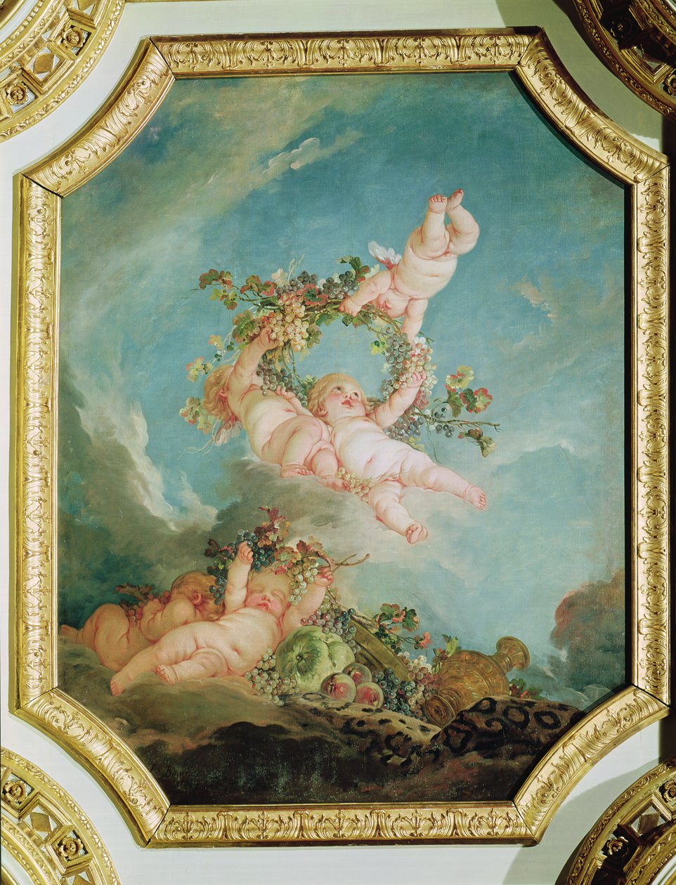 Automne, de la série des Quatre Saisons dans la Salle du Conseil - François Boucher