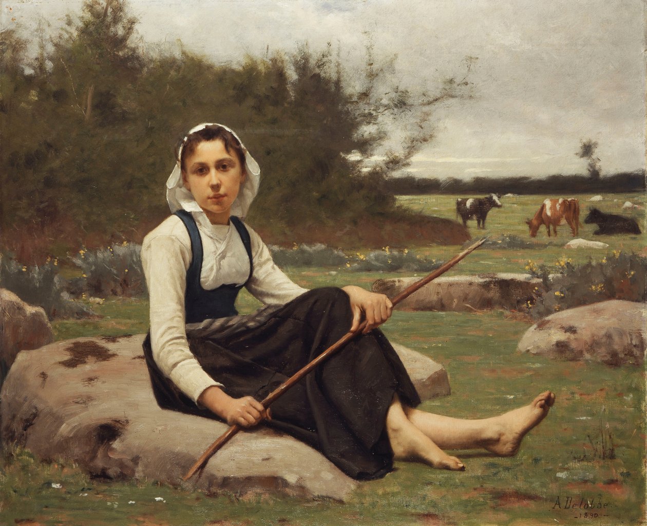 Bergère, 1890 - François Alfred Delobbe
