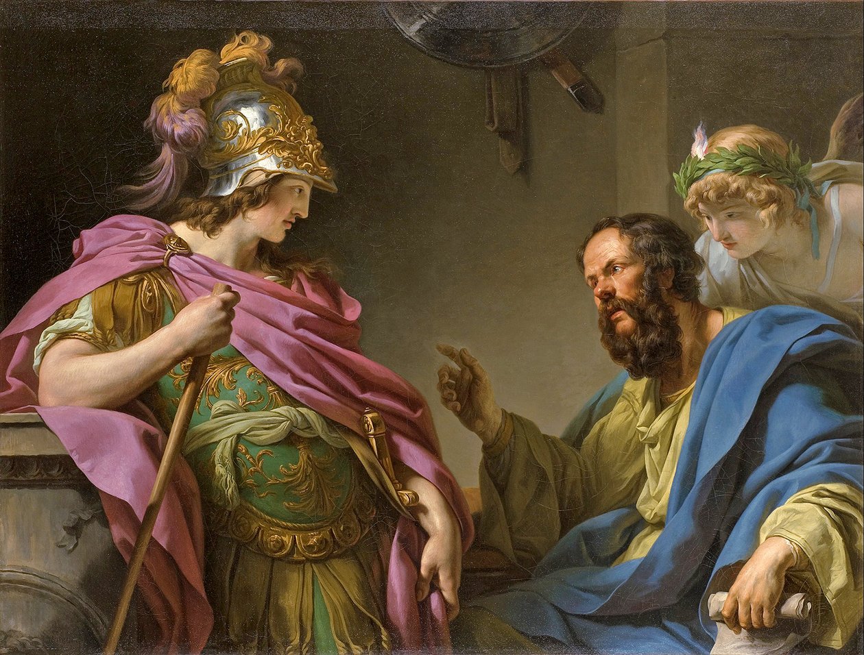 Alcibiade enseigné par Socrate, 1776 - François André Vincent