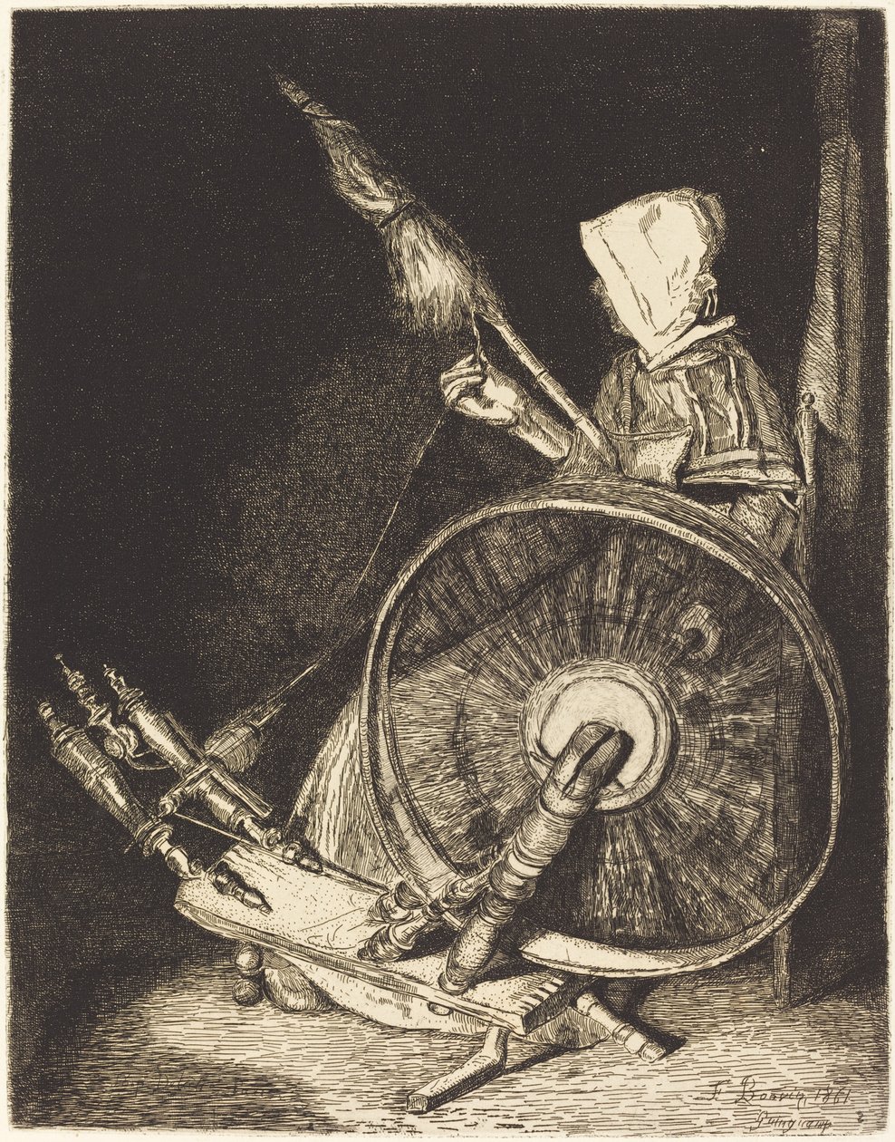Fileuse bretonne - François Bonvin