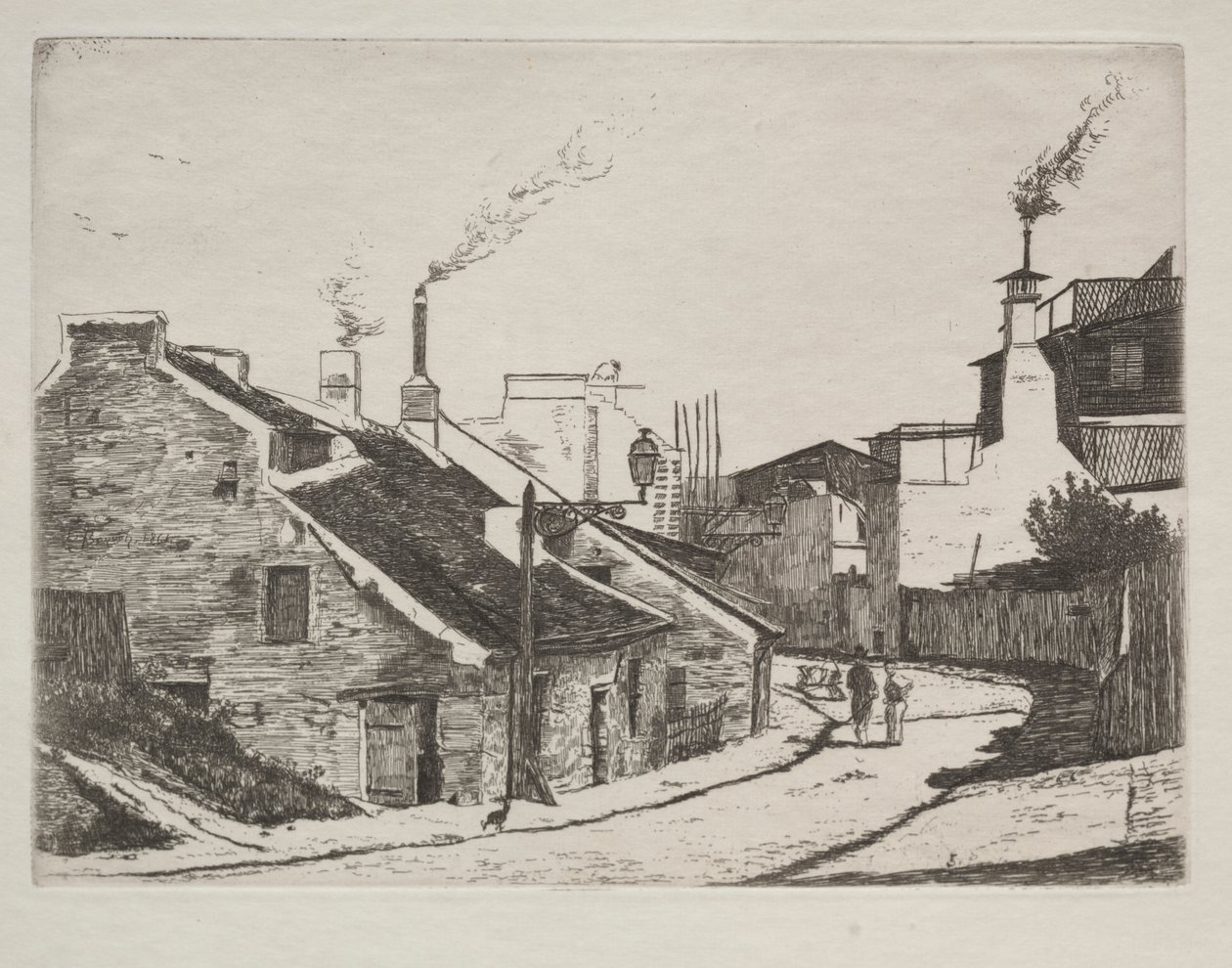 Rue de campagne à Alouette - François Bonvin