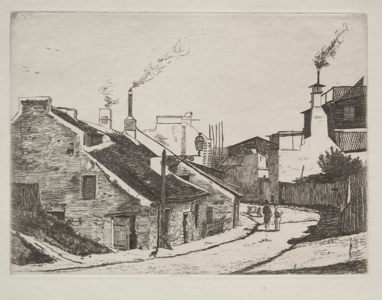 Rue de campagne à Alouette, 1861 - François Bonvin