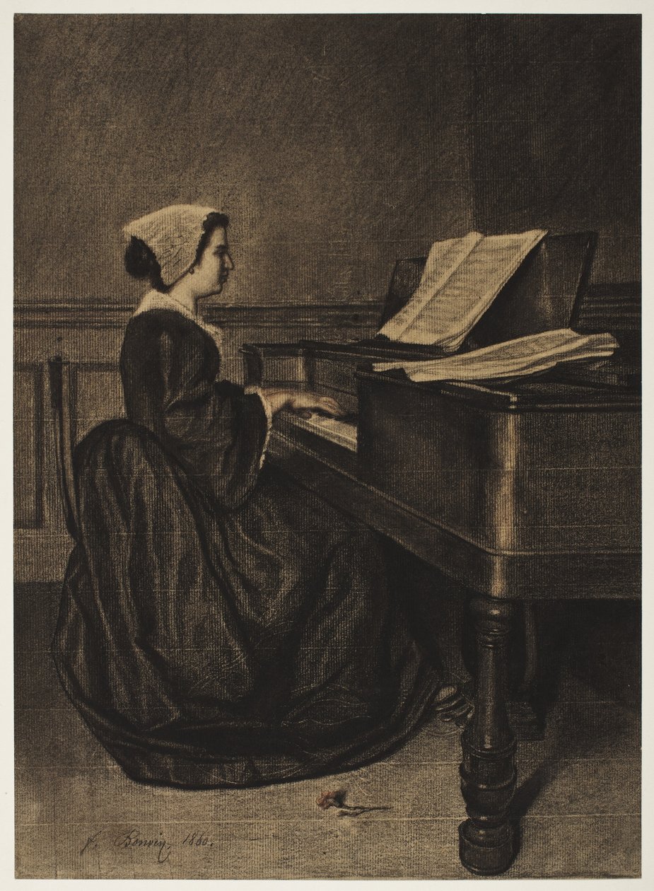 Femme au clavecin, 1860 - François Bonvin