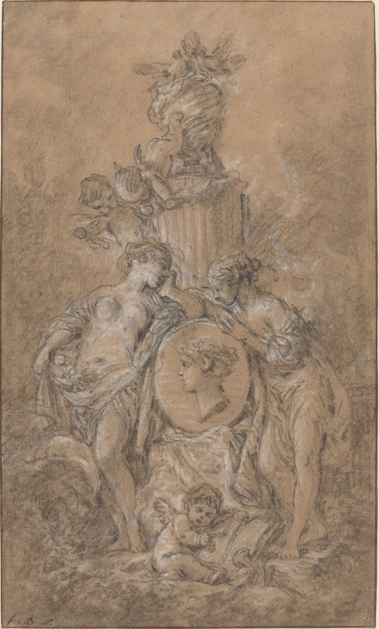 Conception pour un monument funéraire - François Boucher