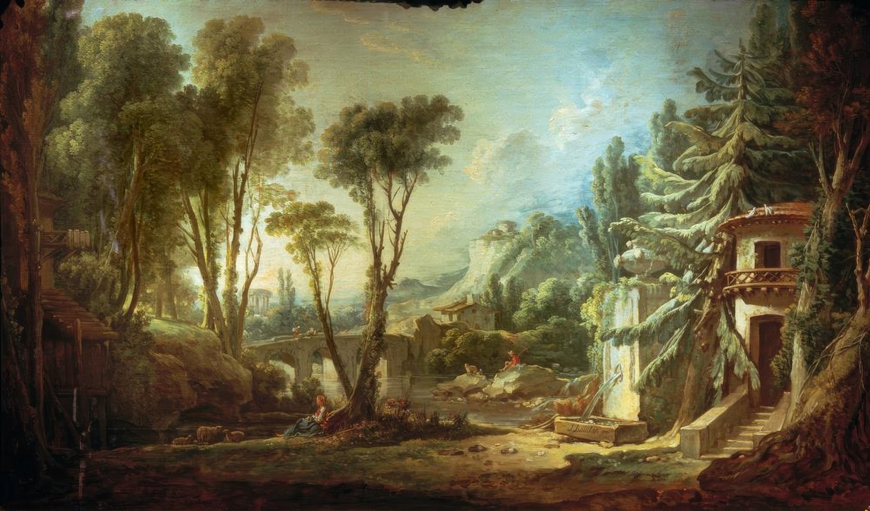 Paysage pastoral - François Boucher