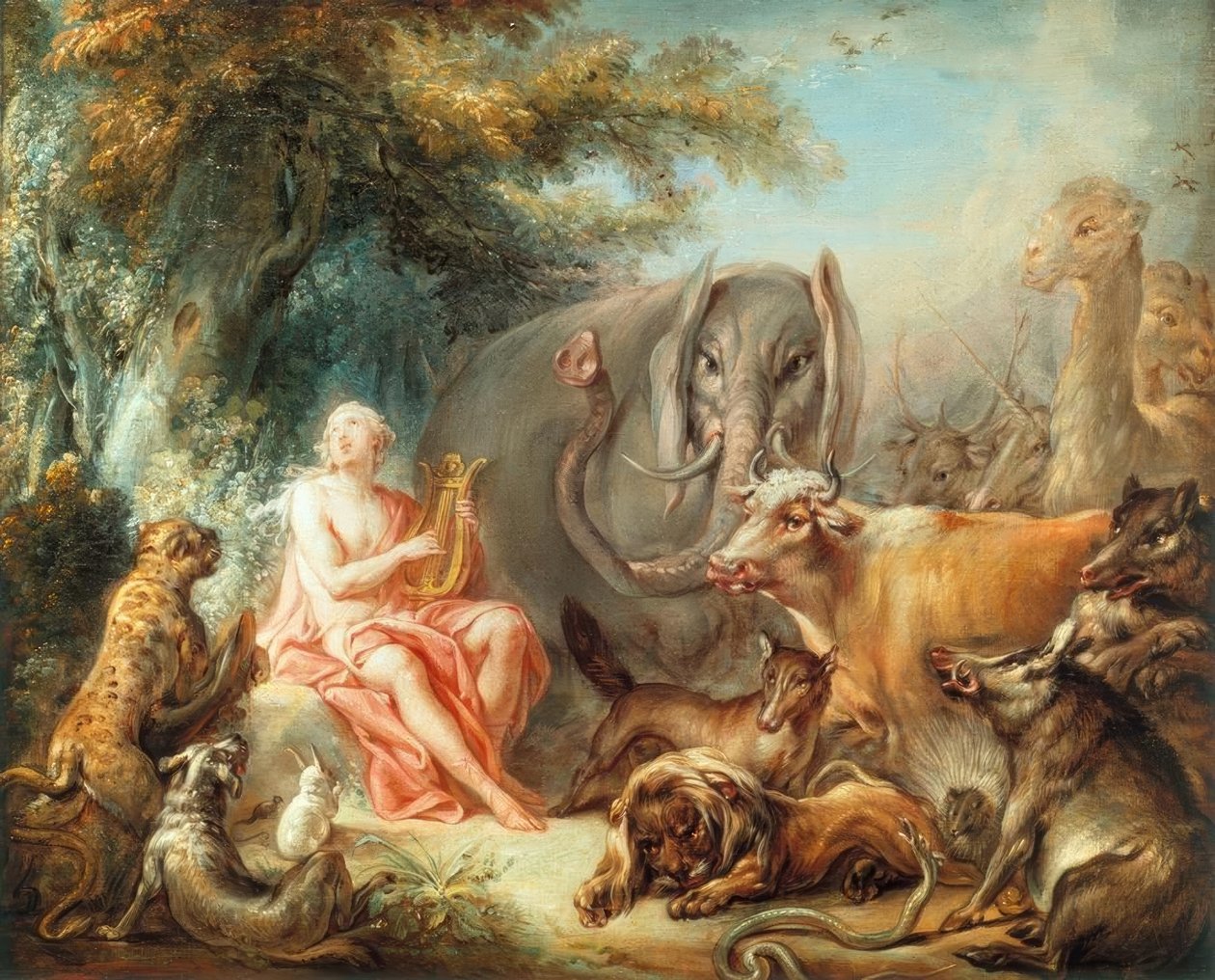 Orphée charmant les animaux - François Boucher