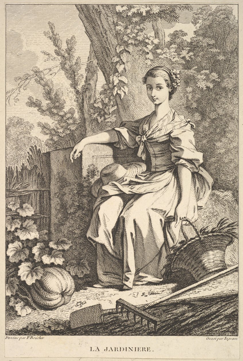 Le jardinier, 1741-63 - François Boucher