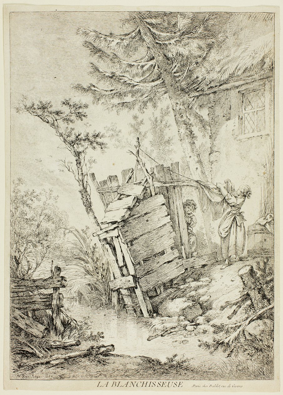 La Blanchisseuse - François Boucher