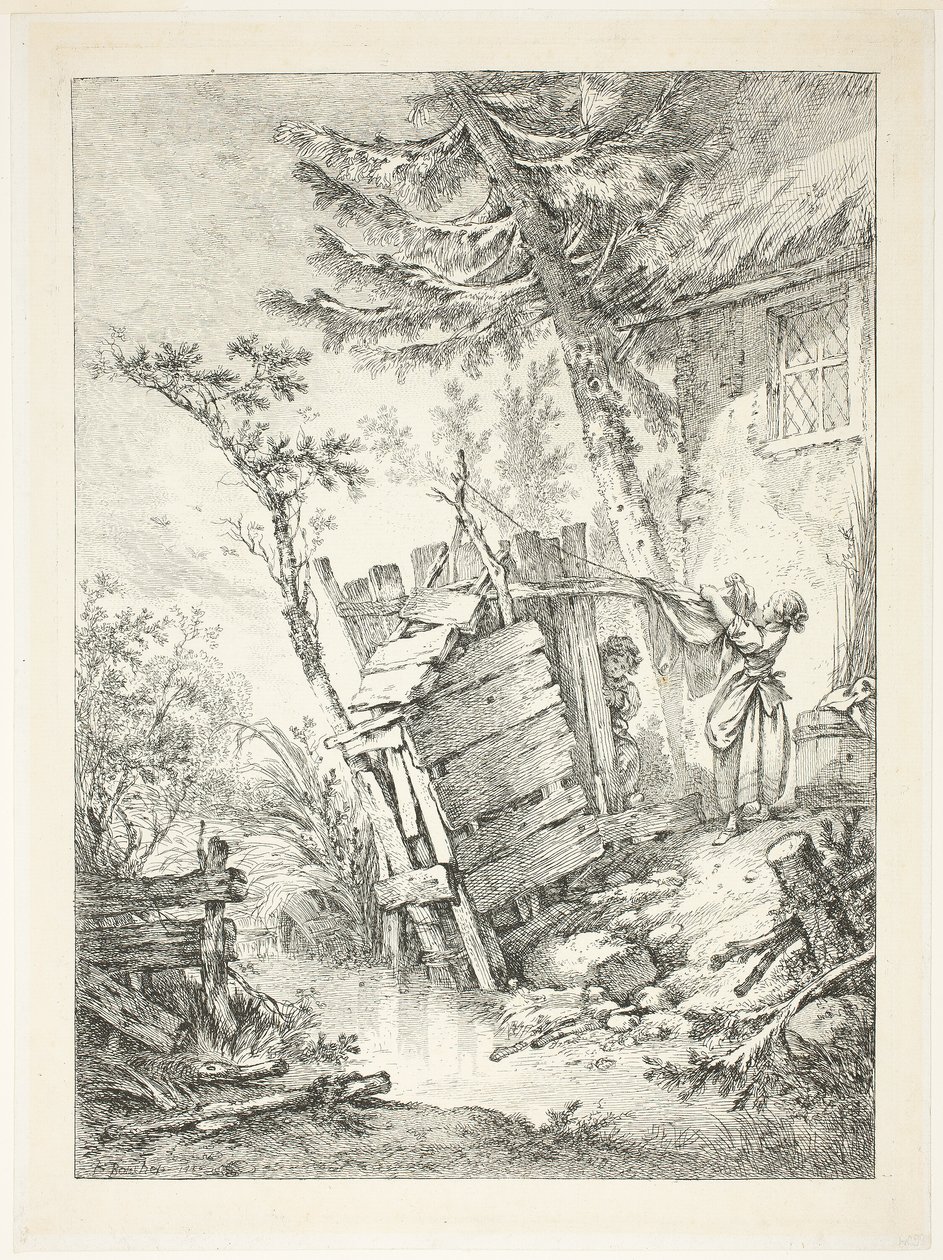 La blanchisseuse - François Boucher