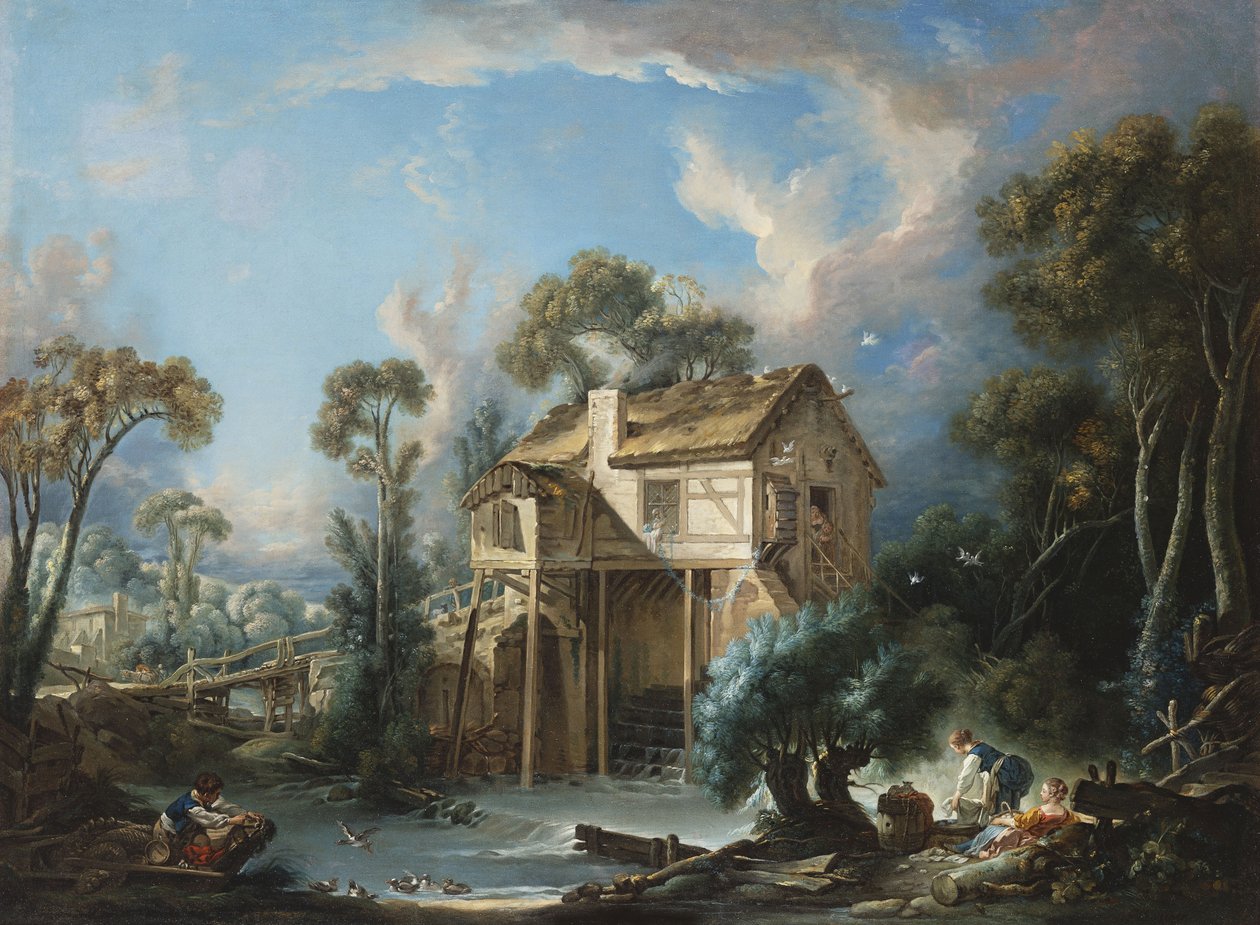 Le Moulin de Charenton, c.1756 - François Boucher