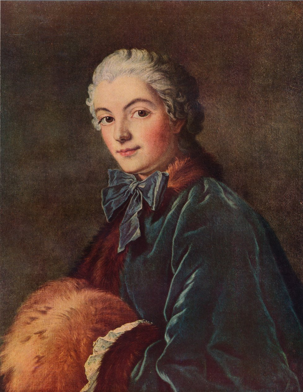 Jeune dame avec un manchon, vers 1750, 1938 - François Boucher