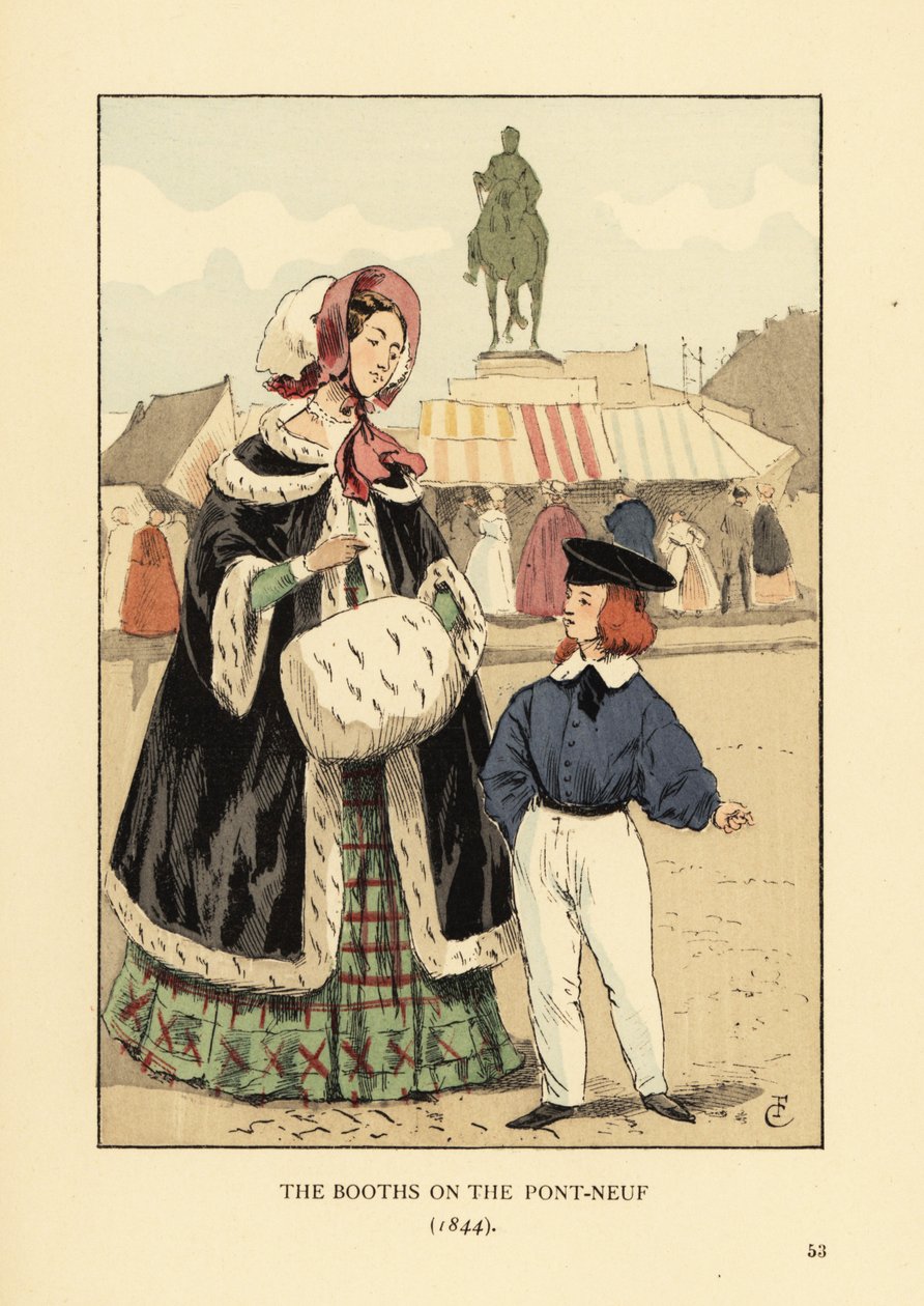 Les échoppes sur le Pont Neuf, Paris - François Courboin
