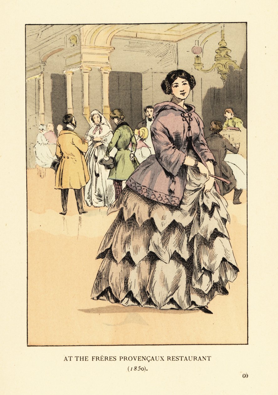 Femme au Restaurant Frères Provençaux, Paris - François Courboin