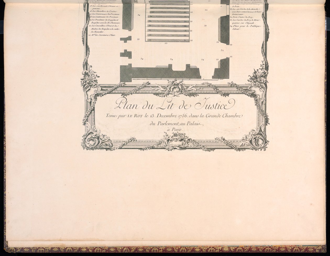 Plan du Lit de Justice - Francois Nicolas Martinet