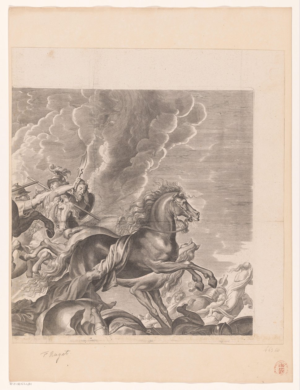 Combat entre Amazones et Grecs (partie en haut à droite) - François Ragot
