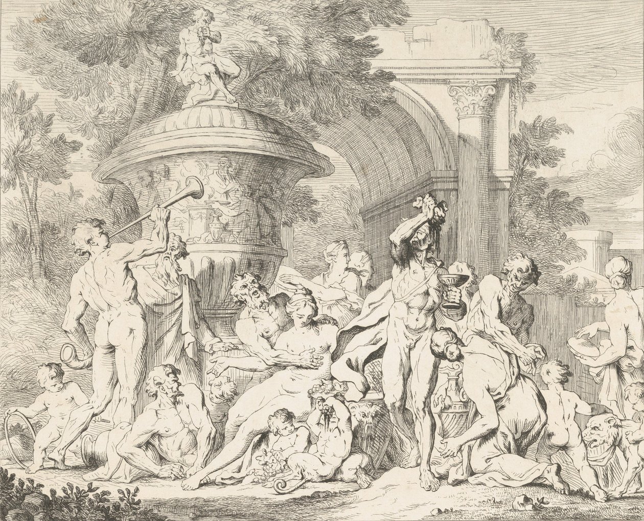 Bacchanale, vers 1710-40 - François Roëttiers