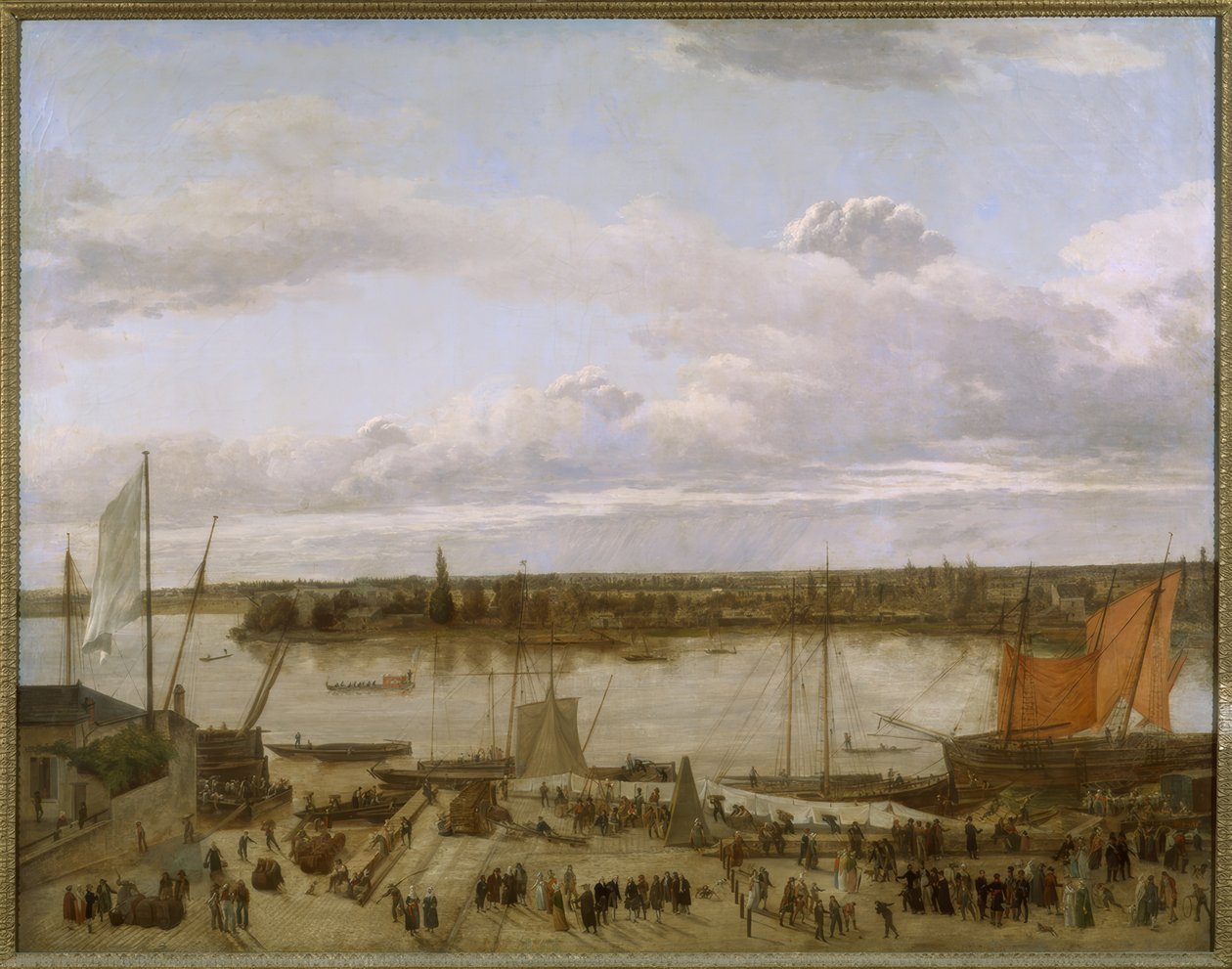 Vue du port de Nantes - François Sablet