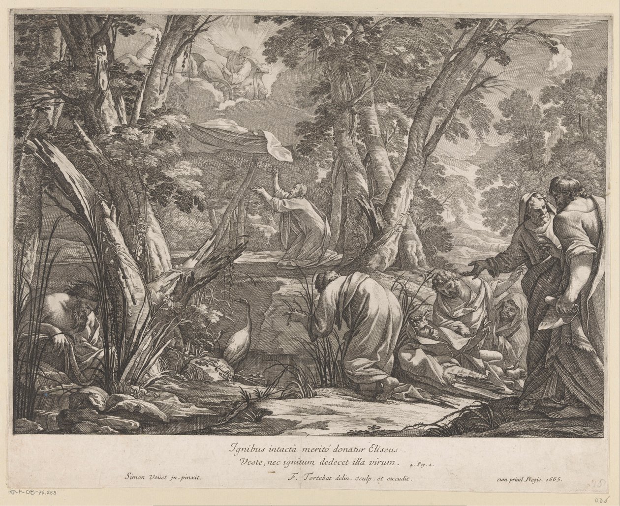 Élie dans le char de feu - François Tortebat