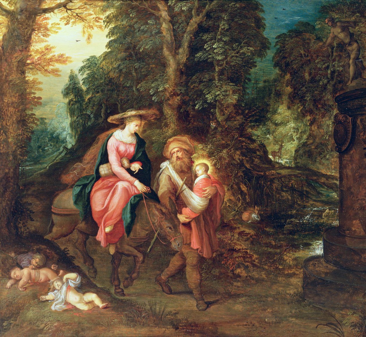 La Fuite en Égypte - Abraham Govaerts