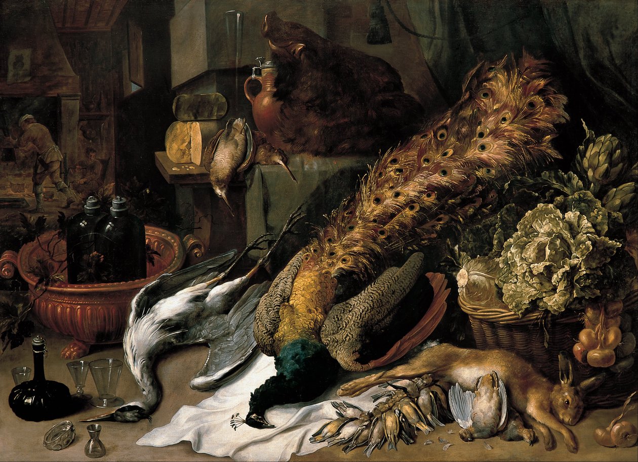 Nature morte avec un rafraîchisseur à vin - Frans Snyders or Snijders