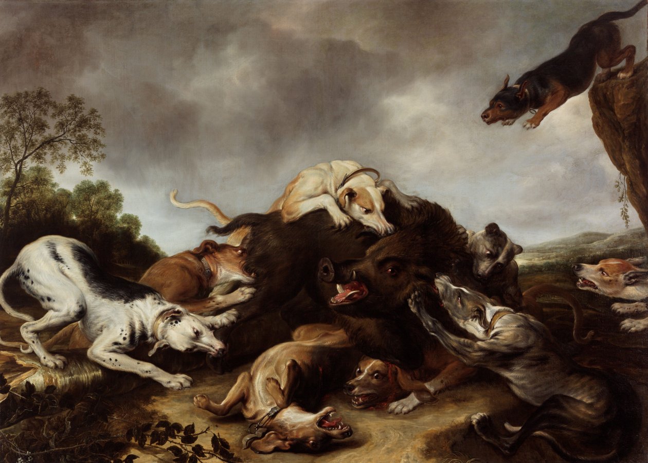La chasse au sanglier - Frans Snyders or Snijders