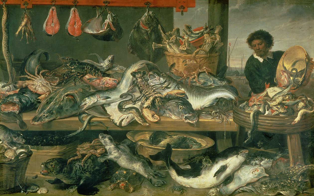 Le marché aux poissons - Frans Snyders or Snijders