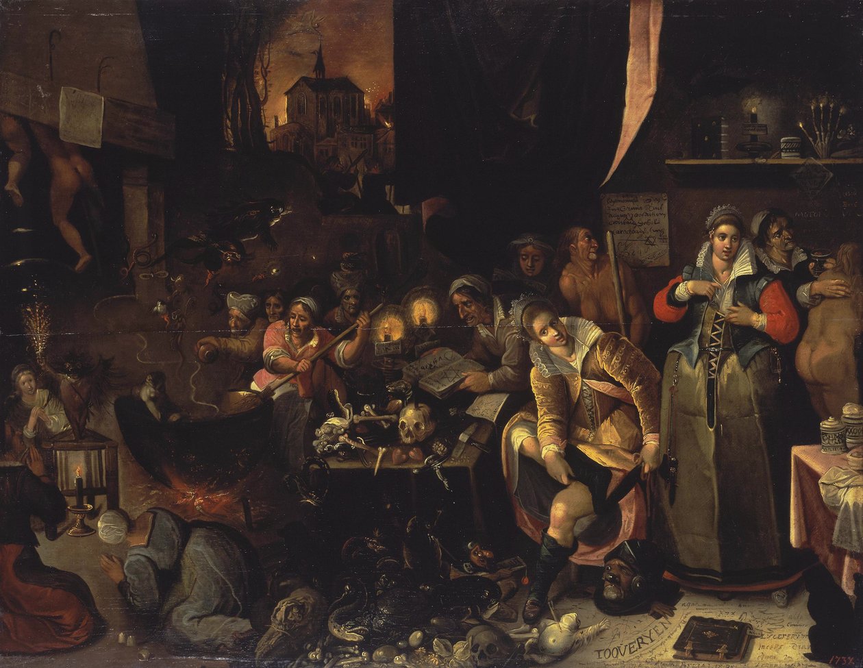 La cuisine des sorcières, 1606 - Frans Francken the Younger
