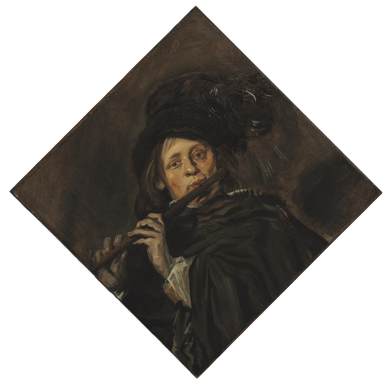 Jeune homme jouant de la flûte - Frans Hals