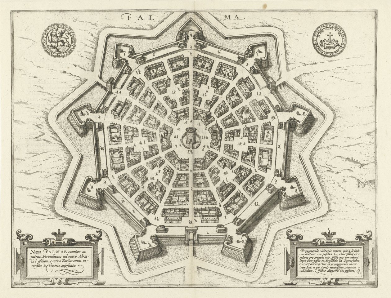 Plan de Palmanova - Frans Hogenberg