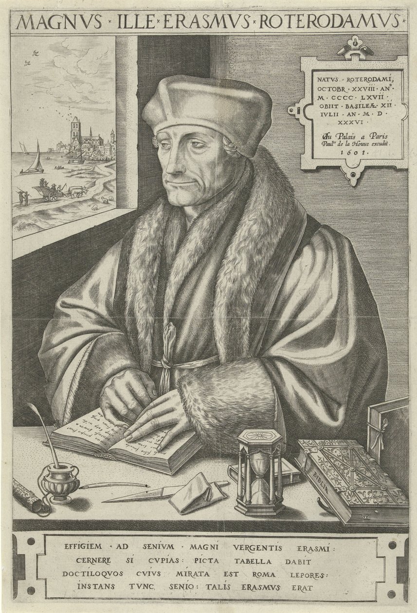 Portrait de Desiderius Erasmus - Frans Huys
