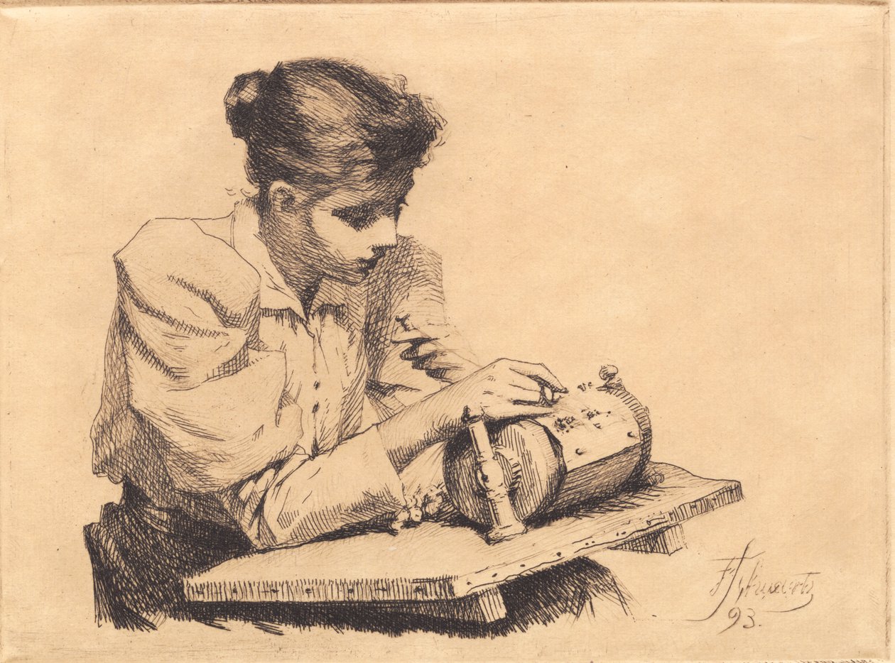 La Dentellière - Frans Schwartz