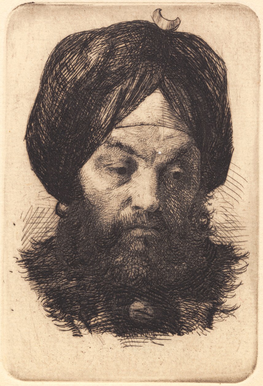 Homme avec turban - Frans Schwartz
