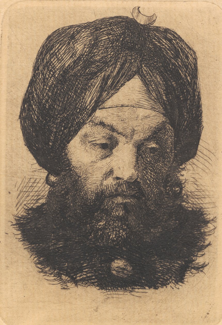 Homme avec turban - Frans Schwartz