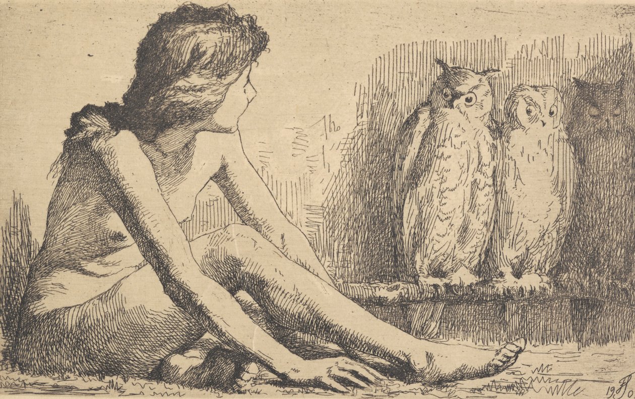 La fille aux hiboux - Frans Schwartz