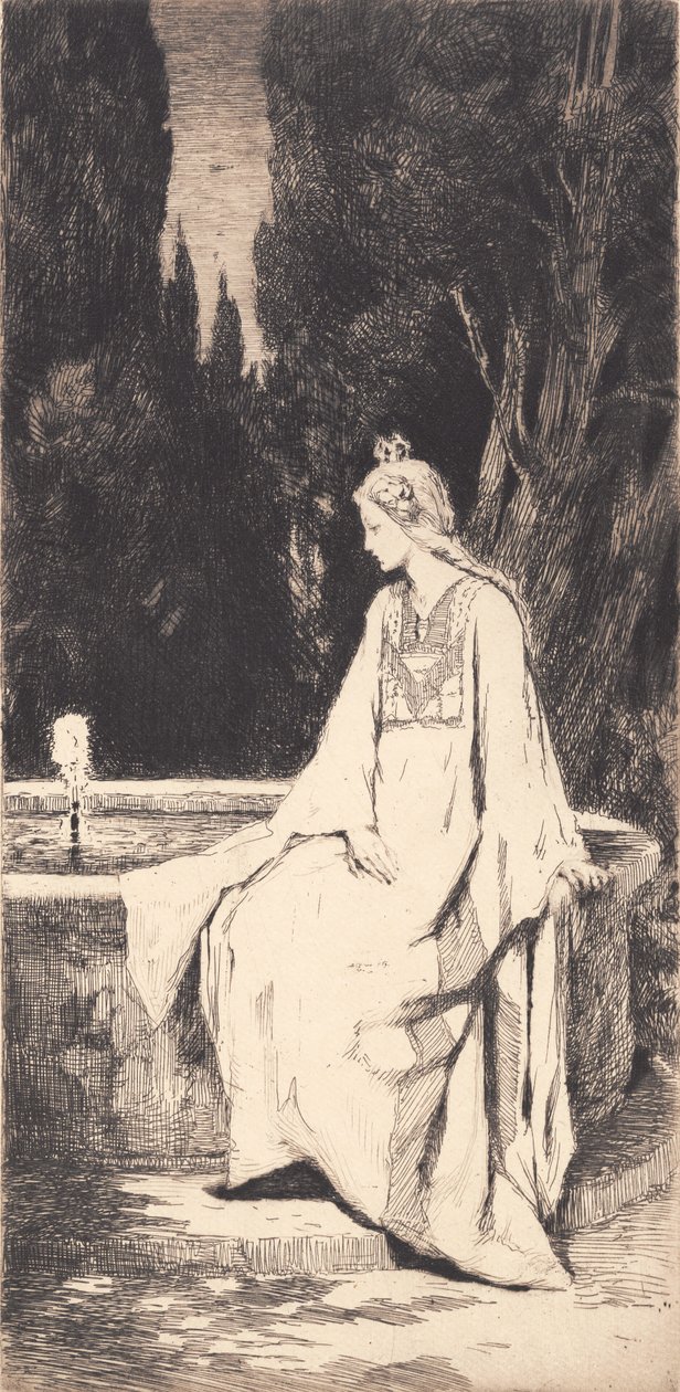 La princesse à la fontaine - Frans Schwartz